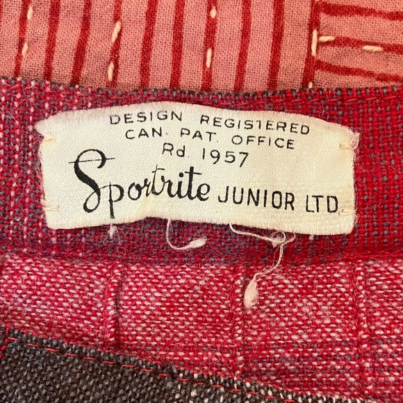 Vintage 1950s /1960s wool Scottish  reversible Pleated Skirt W25L21 - Picture 5 of 16